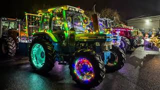 Saltash Christmas Tractor Run for Mission Christmas Drone shots CASH for KIDS [upl. by Airal152]