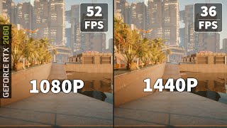 Cyberpunk 2077 RTX ON Benchmark  1080P 1440P  RTX 2060 [upl. by Nnairrek]