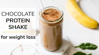 CHOCOLATE PROTEIN SHAKE  for weight loss [upl. by Kennet353]