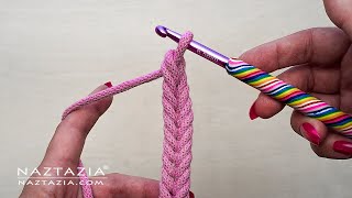 Crochet Fishtail Braid How To Tutorial [upl. by Notnil]