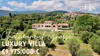 Inside a Luxury Villa with Panoramic Views and extensive land in ChâteauneufGrasse 🇫🇷 [upl. by Rubma]