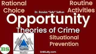 Opportunity Theories of Crime  Rational Choice Routine Activities Situational Crime Prevention [upl. by Ballinger466]