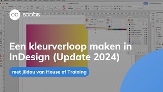 Tutorial Een kleurverloop maken in InDesign Update 2024 [upl. by Knowland]