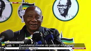 ANC NEC Meeting  Ramaphosa speaks on the partys Foundation Course on Political Education [upl. by Reina]