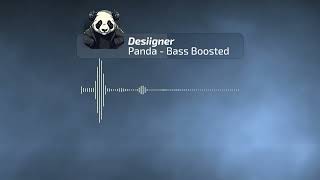 Desiigner  Panda BASS BOOSTED [upl. by Massiw733]