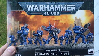 Space Marines Primaris Infiltrators Unboxing [upl. by Vidal]