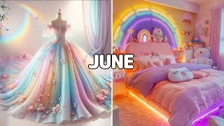 Choose Your Birthday Month and see your Dress and Bedroom💖💝🥳️😍😻  trending viral video [upl. by Welton]