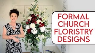 Formal Church Arrangement Floristry Tutorial [upl. by Clint]