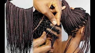 DOING MY OWN HAIR FOR THE FIRST TIME  Boho coi leray braids [upl. by Aniles]