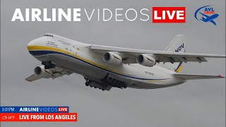 Antonov AN124s Spectacular Takeoff from Runway 25L at LAX [upl. by Egedan]