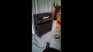 Demo Marshall JVM 210H  Cab 2x12  V30  G1275 [upl. by Hterrag69]