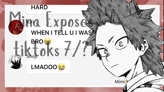 Mina Exposes tiktoks7Kirishimaఌ [upl. by Kristen148]