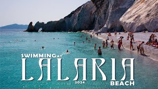 Swim at LALARIA Beach  Skiathos Greece  2024  4K [upl. by Aseneg802]