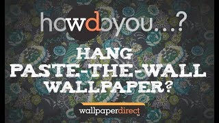 How to hang paste the wall wallpaper [upl. by Trudnak314]