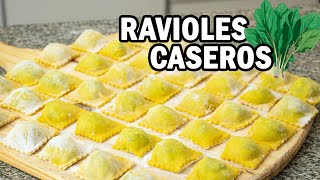 RAVIOLES CASEROS DE ACELGA Y RICOTA 🥬 sin máquina [upl. by Stultz854]