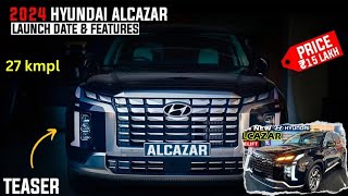 alcazar facelift 2024  hyundai alcazar facelift  better than xuv700 safari [upl. by Chemash242]