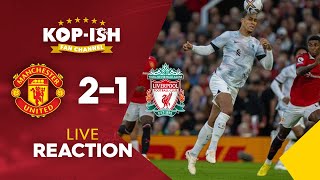 MAN UTD 21 LIVERPOOL  LIVE INSTANT MATCH REACTION [upl. by Rauscher]