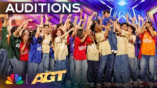 Dance Crew Espiritu Brings The ENERGY  Auditions  AGT 2024 [upl. by Acired]