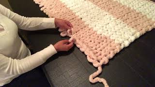 How to hand knit a blanket [upl. by Eliath]