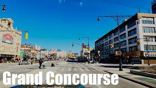 New York City DrivingTour of the BronxGrand ConcourseMajor Deegan Expressway [upl. by Ahseyt381]