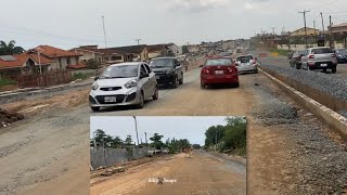 Spintex Manet Dualization Road Construction to North Legon  East Legon Road Construction [upl. by Elita48]