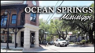 OCEAN SPRINGS MISSISSIPPI DOWNTOWN DRIVE  4K [upl. by Cornish]