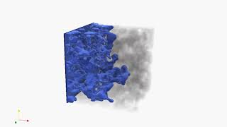 Immiscible Displacement  Lattice Boltzmann Method [upl. by Acireh]