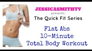 Lose Belly Fat Flat Abs Exercise Full Length Flat Abs 10Minute Total Body Workout [upl. by Shifrah]