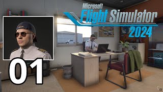 Real Airline Pilot starts his Microsoft Flight Simulator 2024 Career [upl. by Cullin]