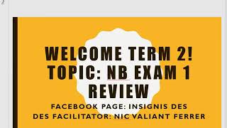 Term 2 NB Exam 1 Review [upl. by Christabella]