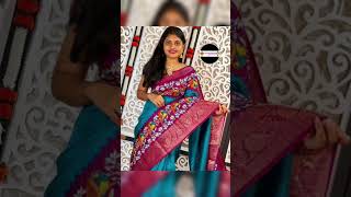 New Party Wear Womens Kalamkari Zari Barder Saree For Fastival [upl. by Augustine]