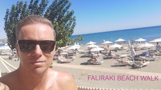 Faliraki Beach walk [upl. by Aitas]