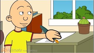 Caillou writes an apology to the owner of GoAnicity Chuck E Cheeses goanimate cringe [upl. by Ellga]