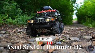 Axial Scx10 ii Hummer H2 110 Scale Truck Trail amp Crawling [upl. by Sorips510]