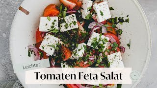 Tomatensalat mit Feta  Aline Made [upl. by Gnilyarg966]