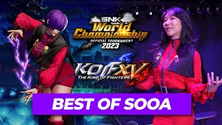 Best of Sooa  SNK World Championship 2023  KOF XV Highlights [upl. by Lehte]