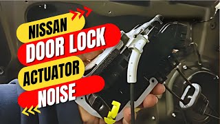 Noise coming from the door when lock or unlock Nissan door lock nissan [upl. by Dinerman]