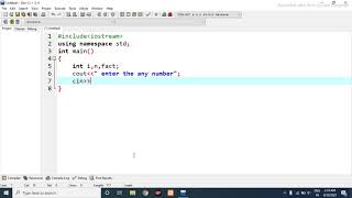 C Program to find the Factorial of a Number using For Loop [upl. by Dolf585]