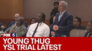 Young Thug YSL RICO Trial Day 2  FOX 5 News [upl. by Ertemed]