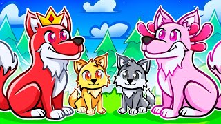 HAVING A Wolf Family In Roblox [upl. by Bertilla]