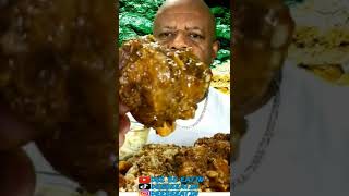 Jamaican Food Mukbang  Oxtails Rice and Peas Plantains [upl. by Notsrik]