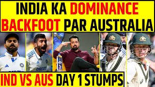 🔴INDIA vs AUSTRALIA DAY 1 STUMPSJASPRIT BUMRAH NE INDIA KA KARAYA SHANDAR COMEBACKBACKFOOT PAR AUS [upl. by Yetti]