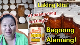 Bagoong alamang business recipecosting step by step OURFAMILYBUDGET [upl. by Norab579]