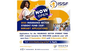 Insurance Sector Student Fund ISSF 2025 Application Window [upl. by Roddie]