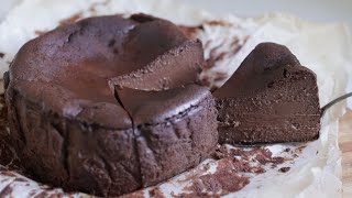 Chocolate Cheesecake RecipeChocolate Basque Cheesecake [upl. by Alyos]