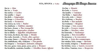 Ki Kongo Tsi Kongo  Apprendre les verbes en ki Kongo Part  2 [upl. by Kriste]