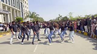 FLASHMOB AT GITAM HYD  PRAMANA 2024  collagelife flashmob [upl. by Kcirtemed]