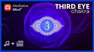 THIRD EYE CHAKRA Healing Vibrations  Ocean Sounds  Awaken Intuition amp Open 3rd Eye [upl. by Guyer]