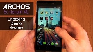 Archos 50 Helium 4G  Unboxing Review and Demo [upl. by Belvia]