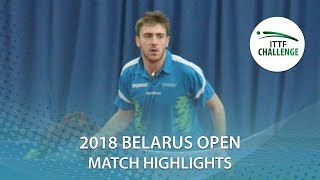 Adam Brat vs Joe Seyfried  2018 ITTF Challenge Belarus Open Highlights Group [upl. by Odysseus210]